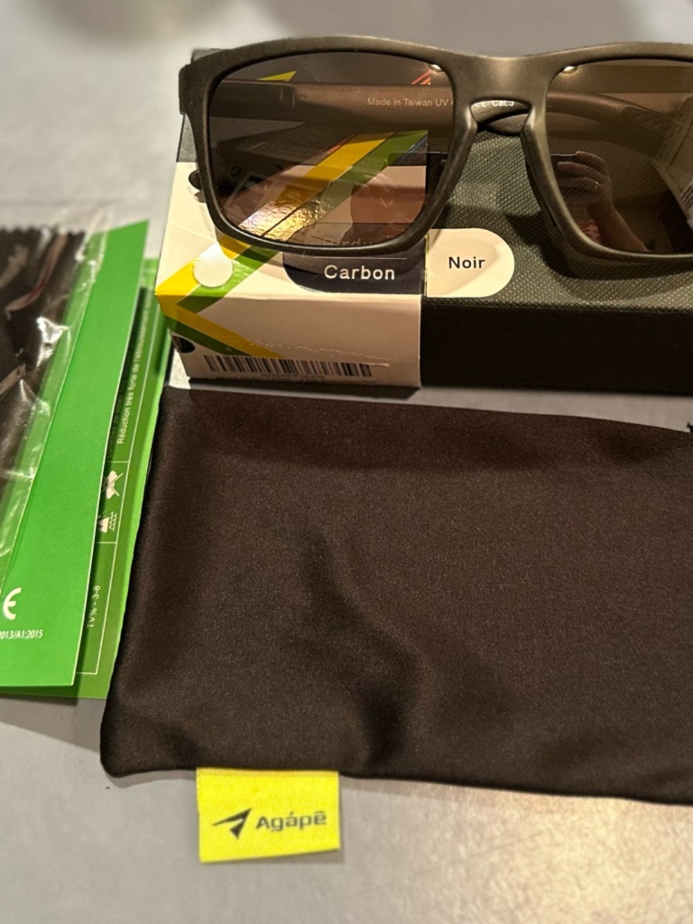 Agapé Men’s Carbon Noir Sunglasses - Black Frame